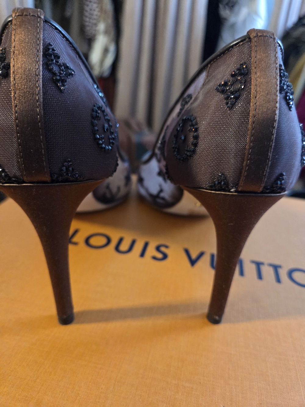 Authentic Louis Vuitton Brown Gala Pump - Picture 3 of 15